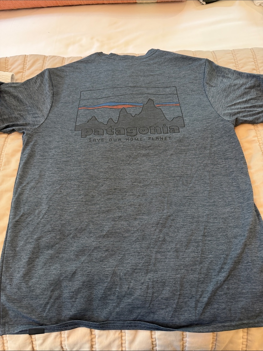 Patagonia Men’s Heather Blue Graphic Short-Sleeve Tee